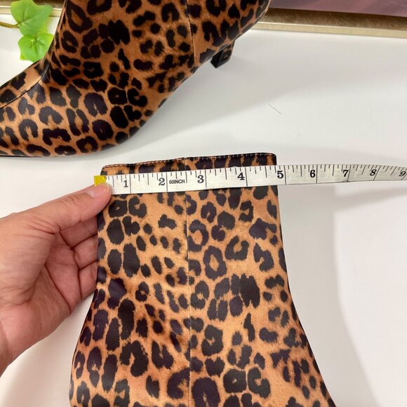 Steve Madden Leena Leopard Print Pointed Toe Stiletto Ankle Boots Size 6.5‎ - Picture 8 of 10